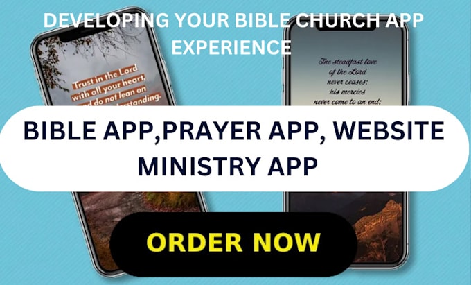 Gig Preview - Develop bible app prayer app church app bible website ministry app