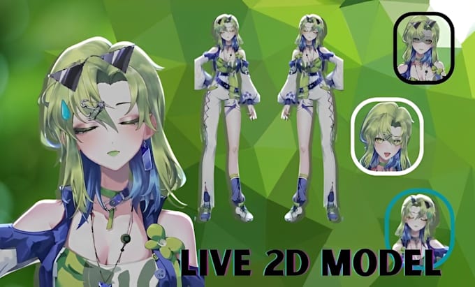 Gig Preview - Design and rig live2d vtuber model, vtuber rigging, anime avatar, vtuber model