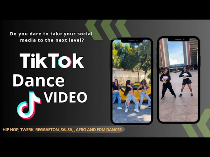 Gig Preview - Create a professional tiktok dance video with 2 dancers