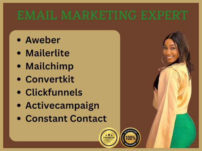 Gig Preview - Set up activecampaign mailerlite aweber clickfunnels mailchimp for you