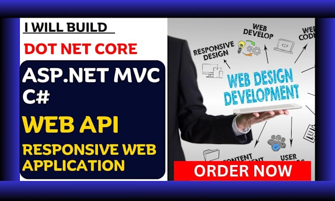 Gig Preview - Develop asp dot net core web api full stack web application