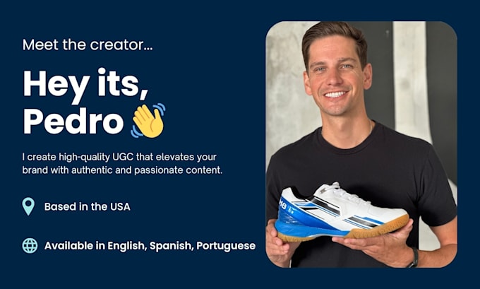 Gig Preview - Create ugc video content in spanish and portuguese