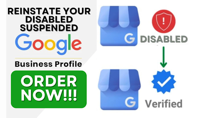 Gig Preview - Reinstate and fix disabled google my business profile with verification