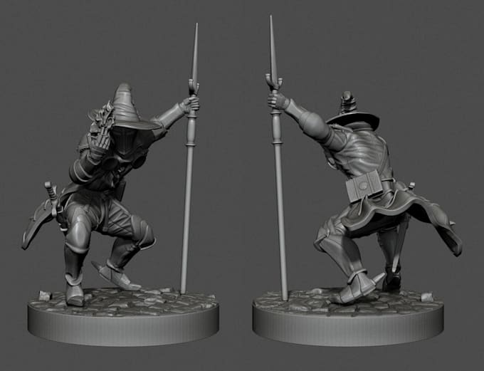 Gig Preview - Sculpt custom 3d articulated model 3d figurine miniature zbrush toy 3d printing