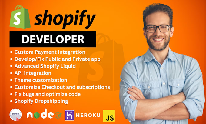 Bestseller - custom shopify payment gateway, shopify private app developer shopify liquid API