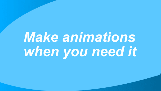 Bestseller - make a nice little animations for marketing