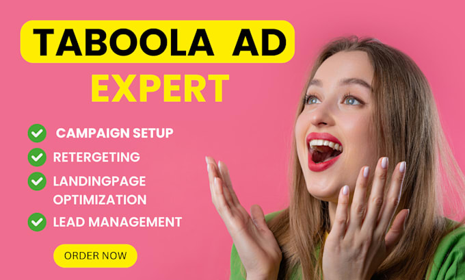 Gig Preview - Create high converting taboola ads, mgid, criteo, outbrain ads, optimize taboola