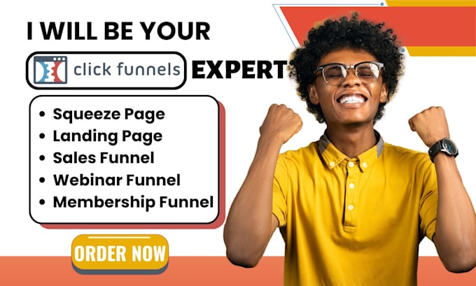 Gig Preview - Setup clickfunnels webinar funnel landing page membership funnel squeeze page va