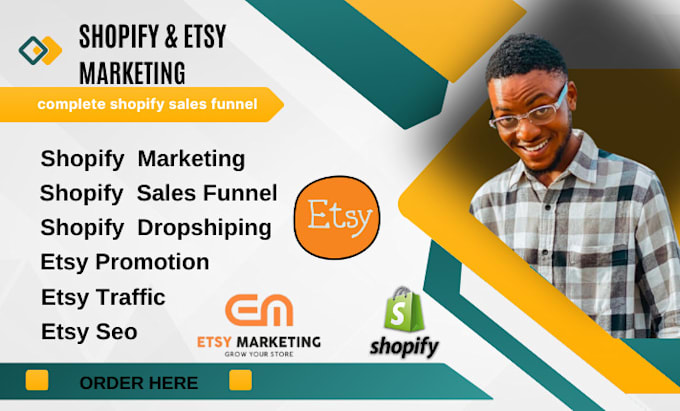 Gig Preview - Do shopify dropshipping marketing , etsy shop promotion,