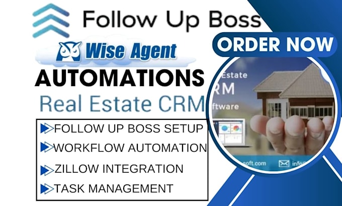 Gig Preview - Setup follow up boss zillow wise agent zaiper integration workflow real estate