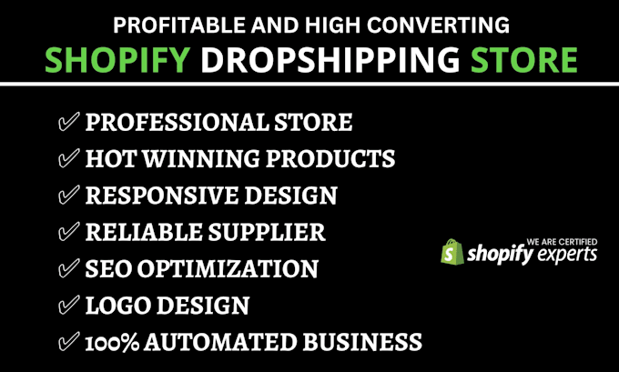 Bestseller - build a professional shopify store with product listings