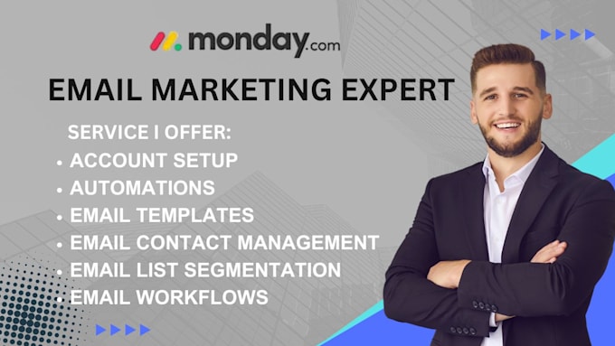 Gig Preview - Do email list segmentation contact management email workflows in mondaycom