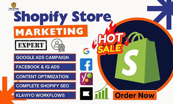 Gig Preview - Boost shopify store sales marketing automation workflow email ads campaign forms