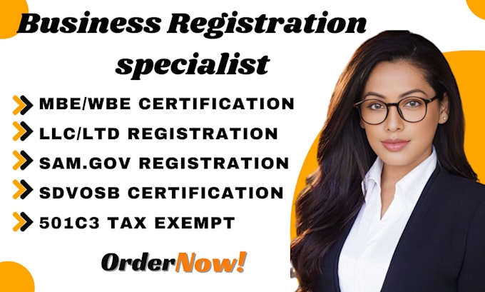 Bestseller - do sam gov registration mbe, wosb, 8a, sdvosb, llc registration, wbe, 501c3