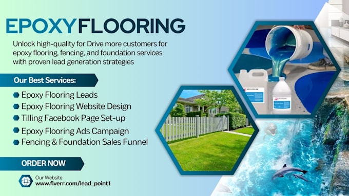 Gig Preview - Generate quality epoxy flooring lead tiling leads epoxy flooring website