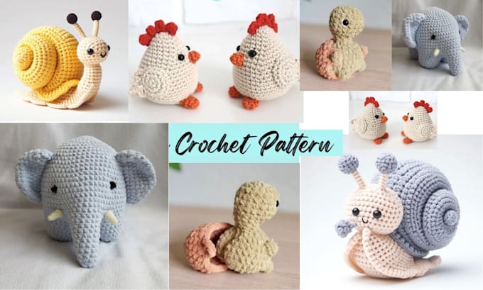 Gig Preview - Write well detailed crochet pattern in italian language with step by step pdf