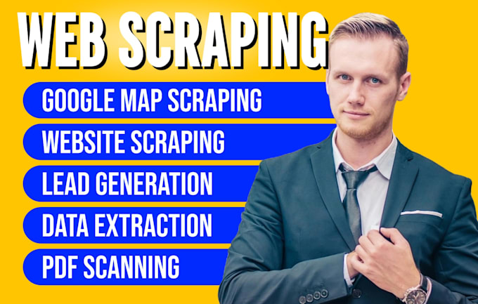 Gig Preview - Build a python web scraper for web scraping, google map scraping lead generation