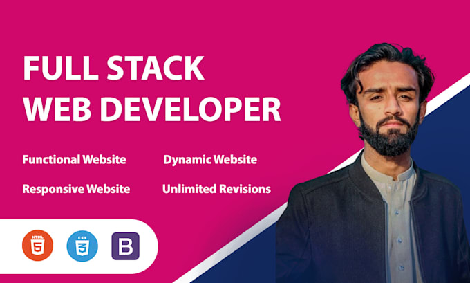 Gig Preview - Do website development as a full stack, frontend, or backend developer