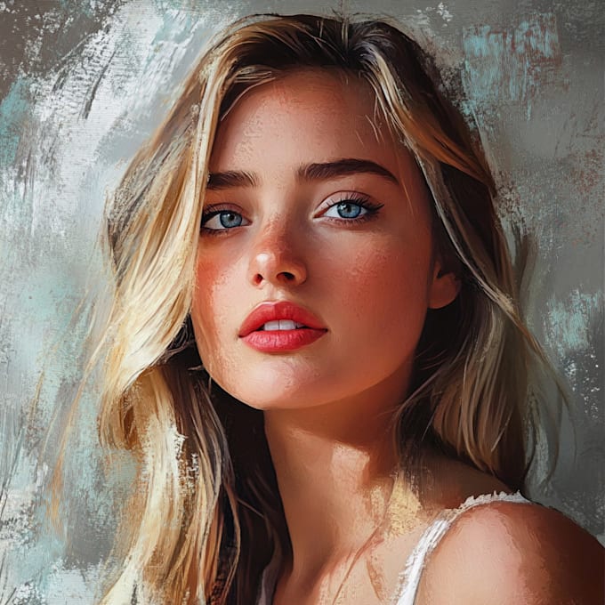 Gig Preview - Draw digital portrait art in oil painting from your photos