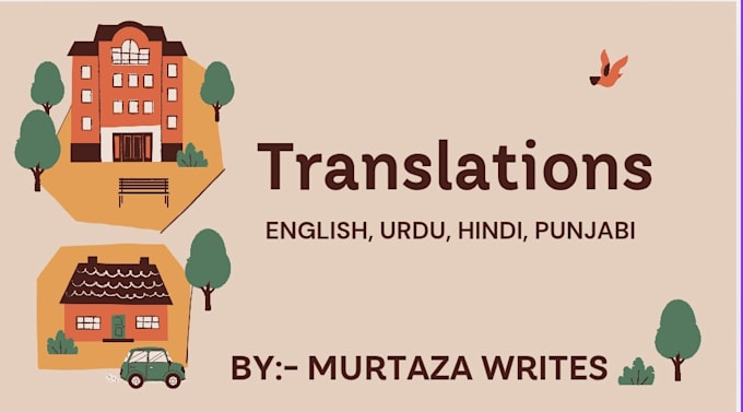 Gig Preview - Translate and interpret between english, urdu, hindi, punjabi