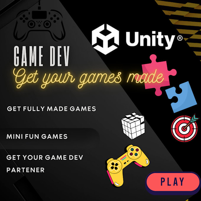 Bestseller - make a game or simulation in unity according to your input