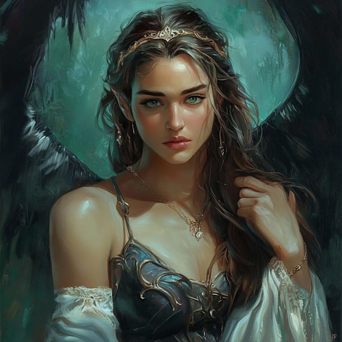 Bestseller - do fantasy concept art character portrait oil