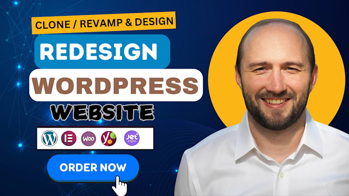 Gig Preview - Build, clone, revamp or create wordpress website design, website development