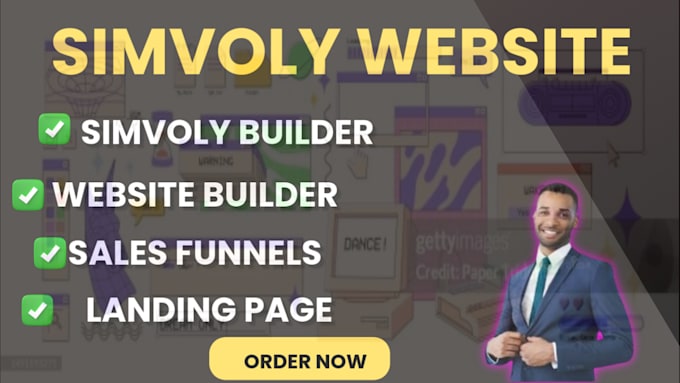 Gig Preview - Create a responsive sales funnel, website on simvoly, landing page, etc