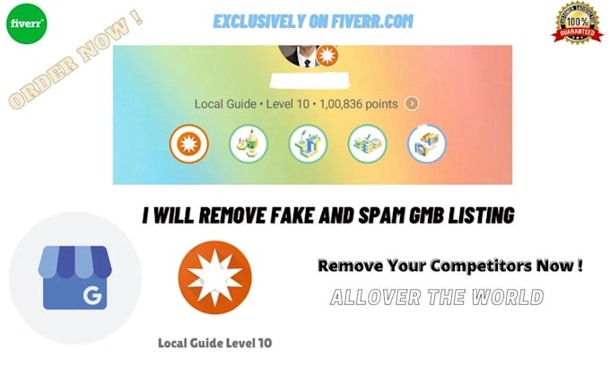 Gig Preview - Remove fake and spam gmb listing