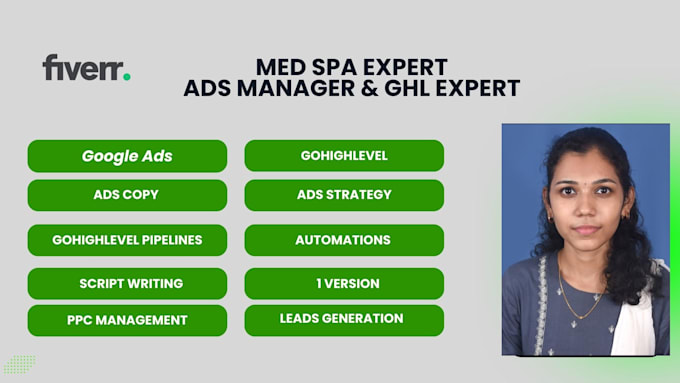 Gig Preview - Be your manager for your med spa with ghl and ads with deal closer