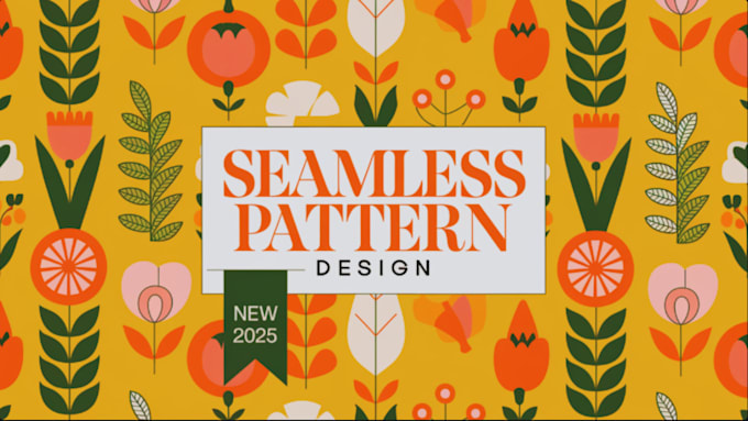 Gig Preview - Design creative geometric  seamless patterns for prints