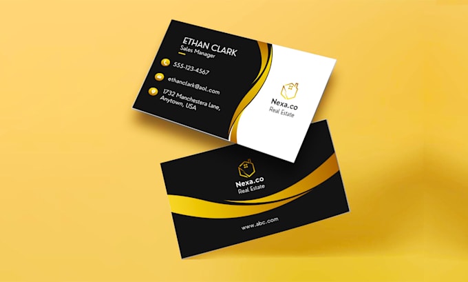 Gig Preview - Design modern minimalist luxury business cards and unique visiting card design