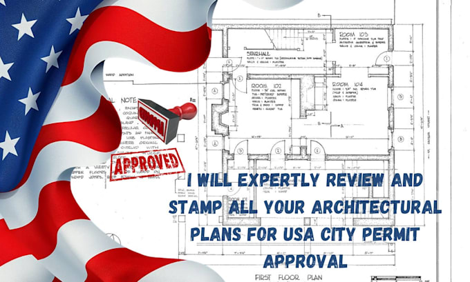 Bestseller - review and stamp architectural floor plan drawing for city permit approval