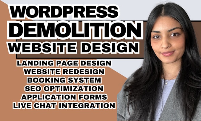 Bestseller - demolition website junk remover website construction website landing page