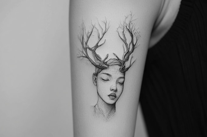 Gig Preview - Make professional minimalist tattoo design