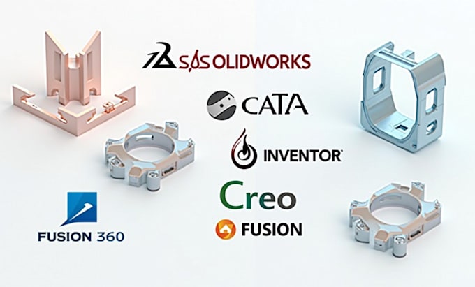 Gig Preview - Do 3d model and 2d drawing in solidworks, inventor, catia, creo, fusion 360