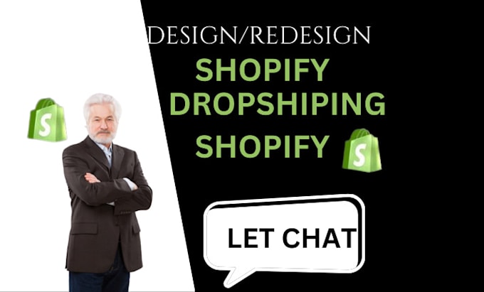 Gig Preview - Be your  shopify store or dropshipping ecommerce store, shopify website