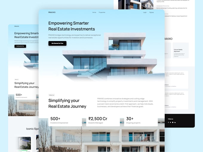 Gig Preview - Do clean professional web landing page UI UX design figma