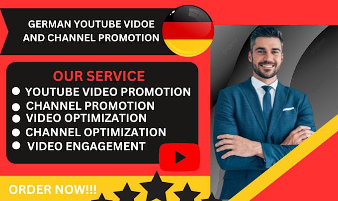 Gig Preview - Offer german dutch super fast organic youtube video or channel promotion