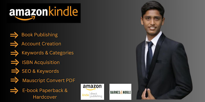 Gig Preview - Publish book on amazon kindle kdp, book formatting, amazon book publishing