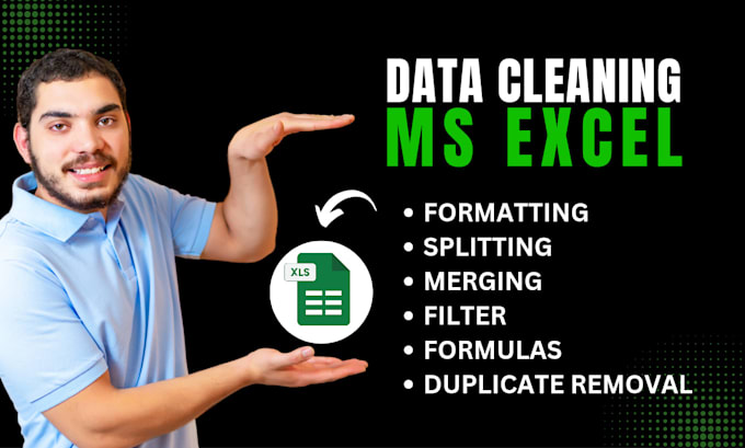 Gig Preview - Do excel data cleaning, splitting, formatting, formulas