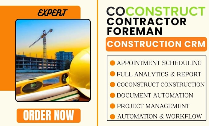 Gig Preview - Setup coconstruct contractor foreman cllio copper automation construction crm