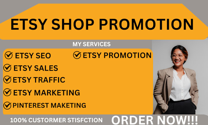 Gig Preview - Do etsy shop promotion SEO boost rankings increase traffic