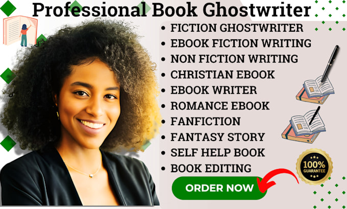 Gig Preview - Be ebook ghostwriter fiction non fiction ebook ghostwriter amazon kdp any topic