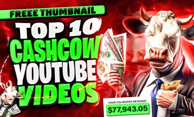 Gig Preview - Make faceless videos top 10 cash cow videos and youtube automation