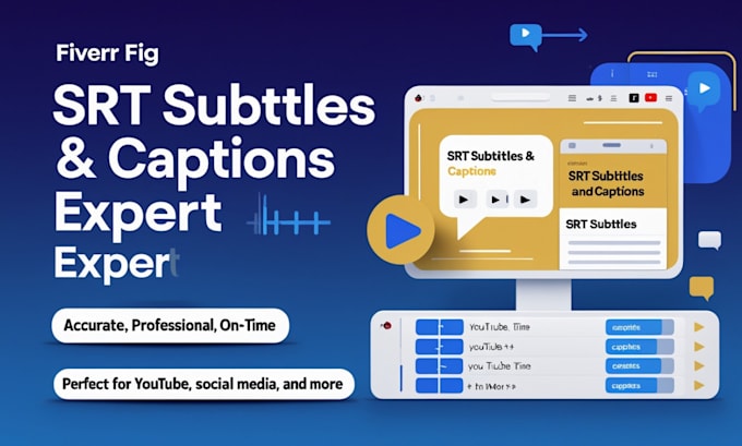 Gig Preview - Craft perfect srt subtitles and captions for your videos