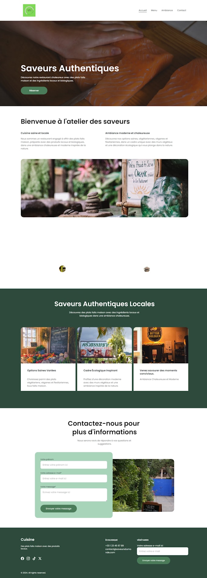 Gig Preview - Design a modern, responsive website for your restaurant or small business