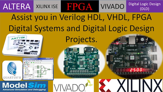 Bestseller - do fpga programming verilog and vhdl using xilinx vivado, quartus softwar