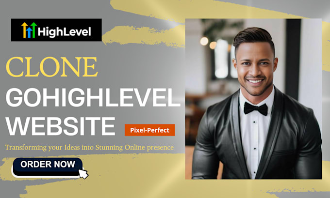 Gig Preview - Clone pixel perfect gohighlevel website, landing page or sales funnel