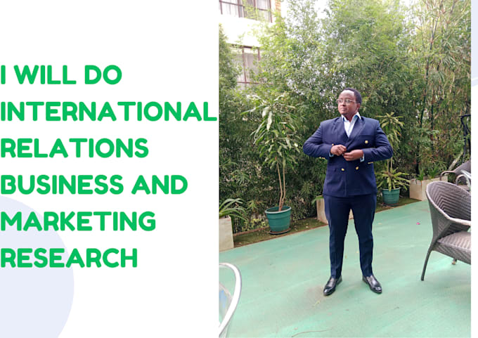 Gig Preview - Do international relations business and marketing research